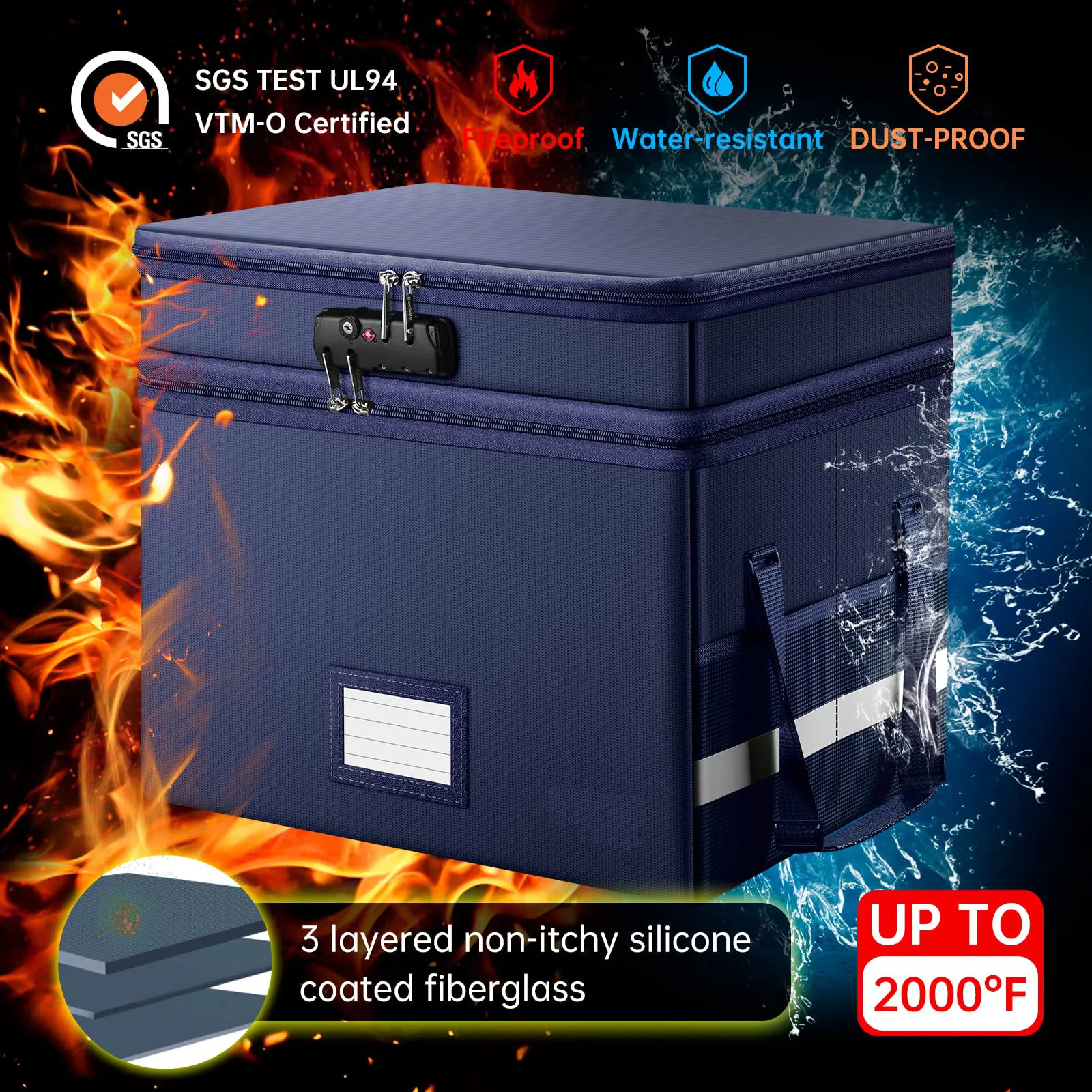 Water and Fireproof Box Bulk Buy Sanjiu 6