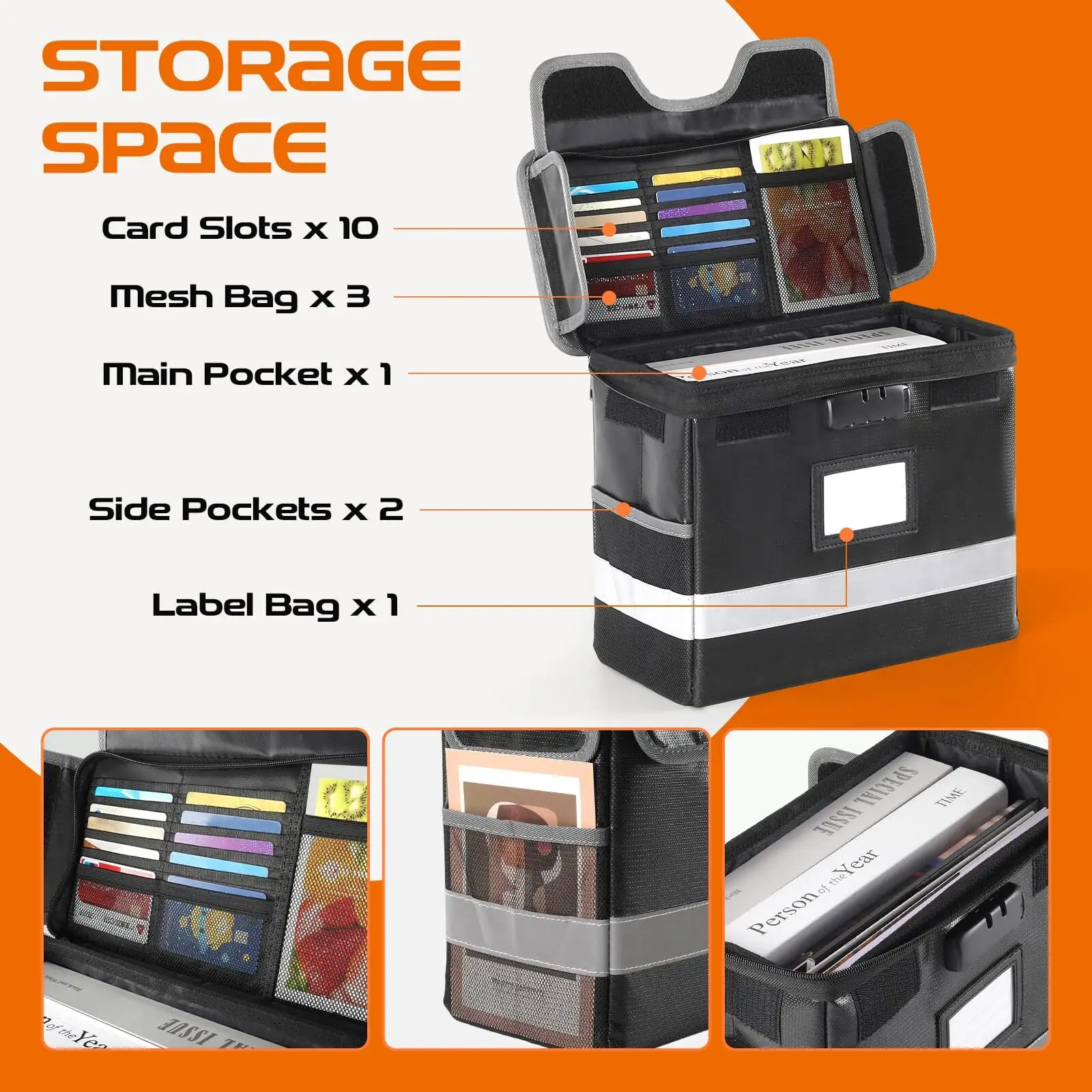 Fire and Waterproof File Box Sanjiu Company 5