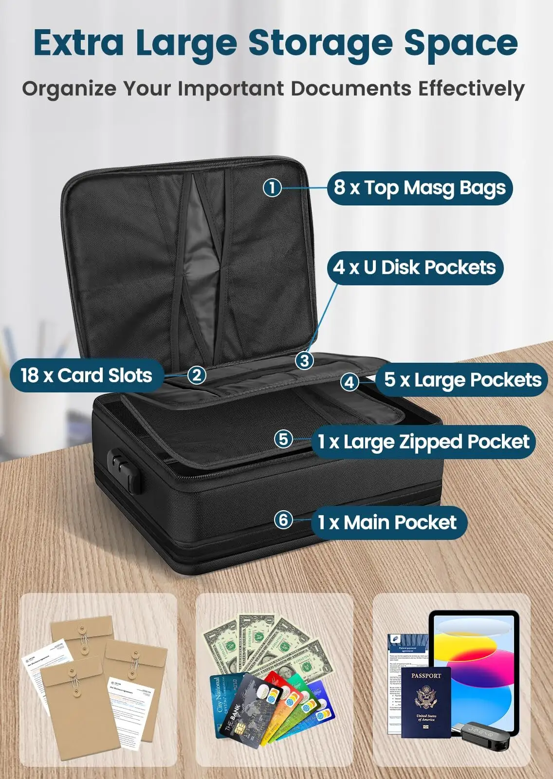 Customized Best Fireproof Document Bags for Different Industries 6