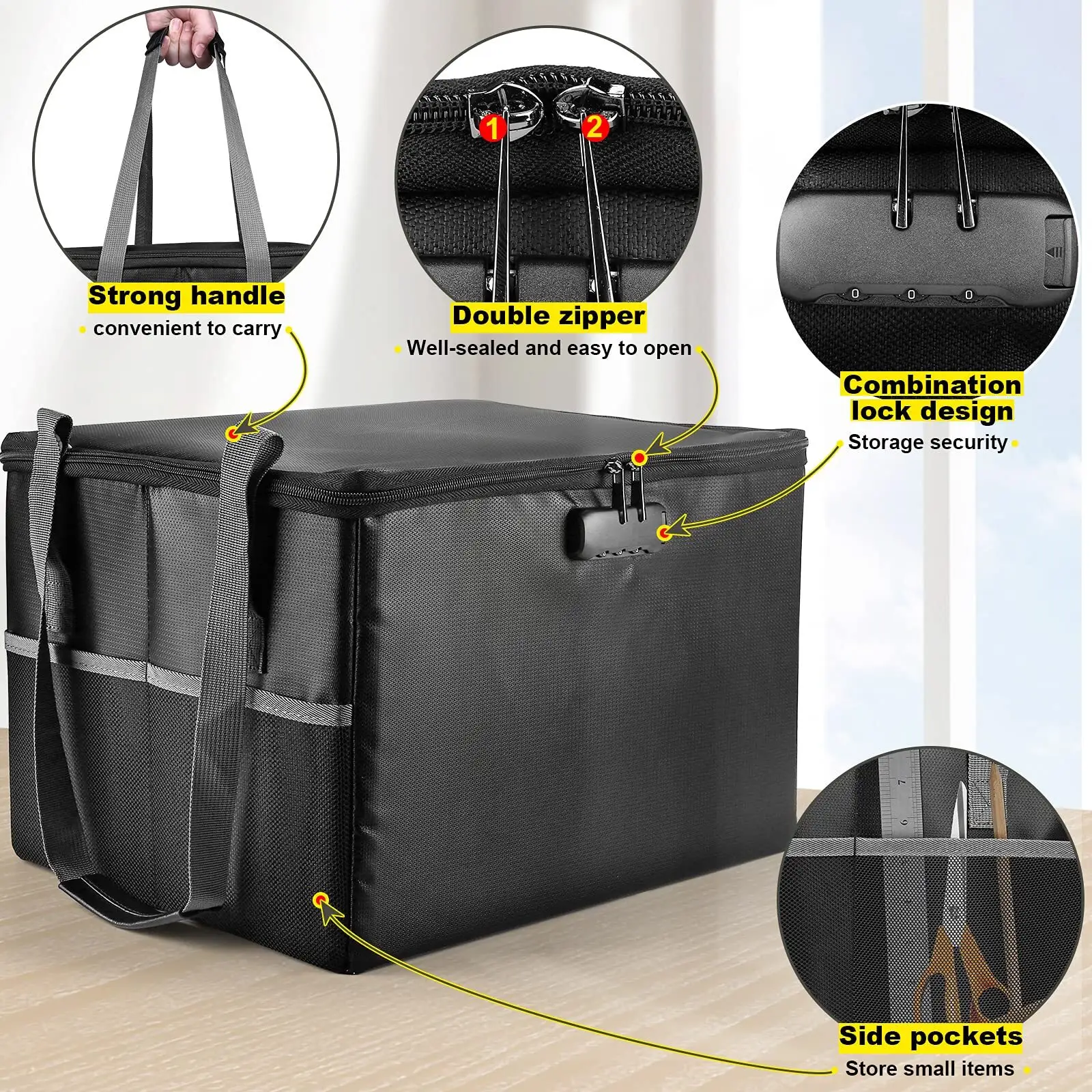 Fire Proof Box for Documents Upply 8