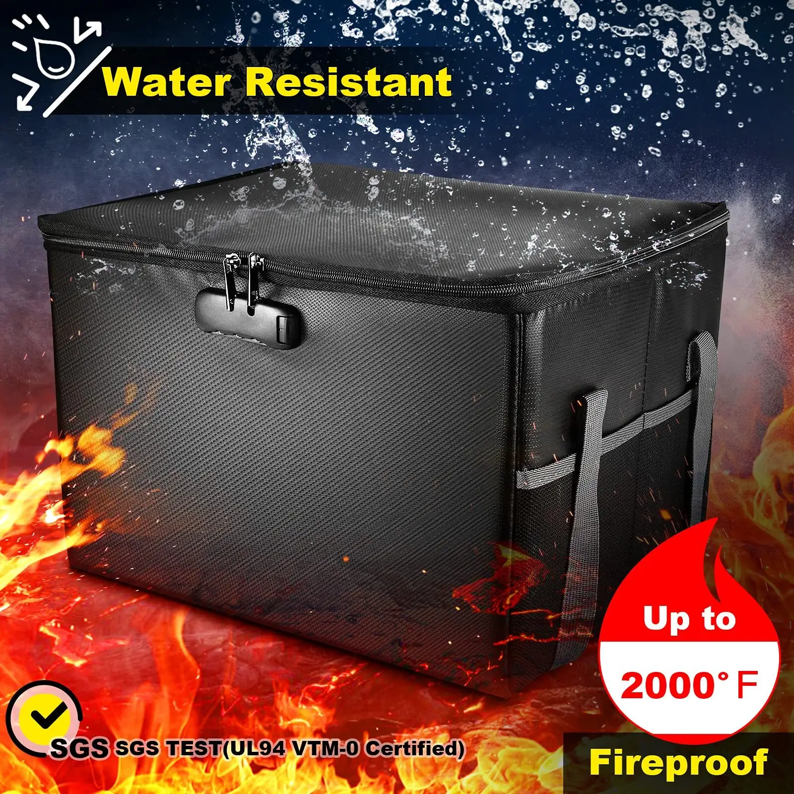 Fire Proof Box for Documents Upply 9