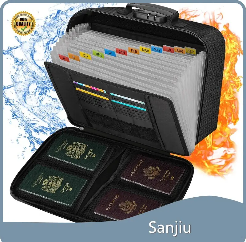 Hot Fireproof and Waterproof Box for Documents Sanjiu Brand 1