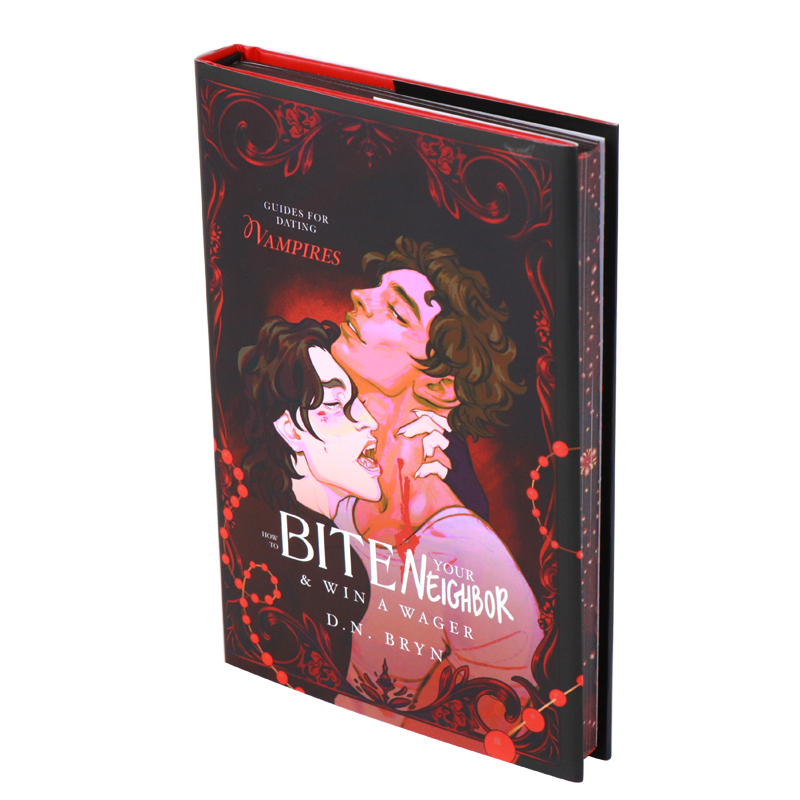 Op maat gemaakte luxe hardcover boeken met gespoten randen, gedrukt op aanvraag. 2