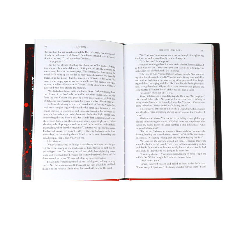 Op maat gemaakte luxe hardcover boeken met gespoten randen, gedrukt op aanvraag. 8