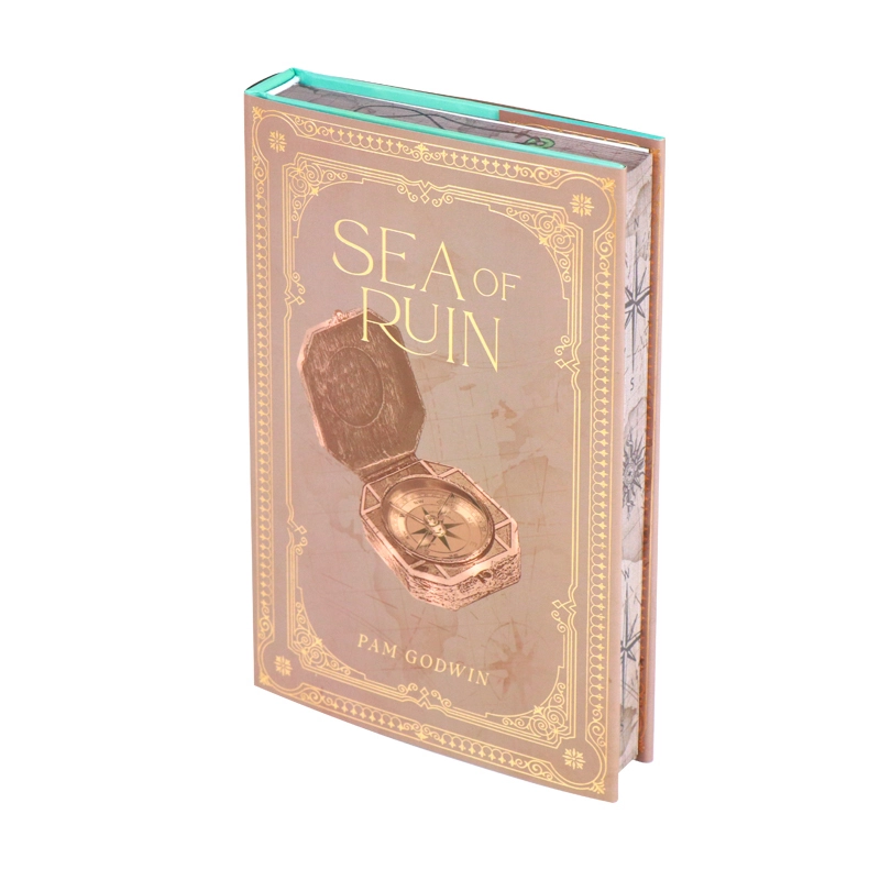Custom Print Book Factory Hardcover Book Sprayed Edge Books with Dust Jacket 1