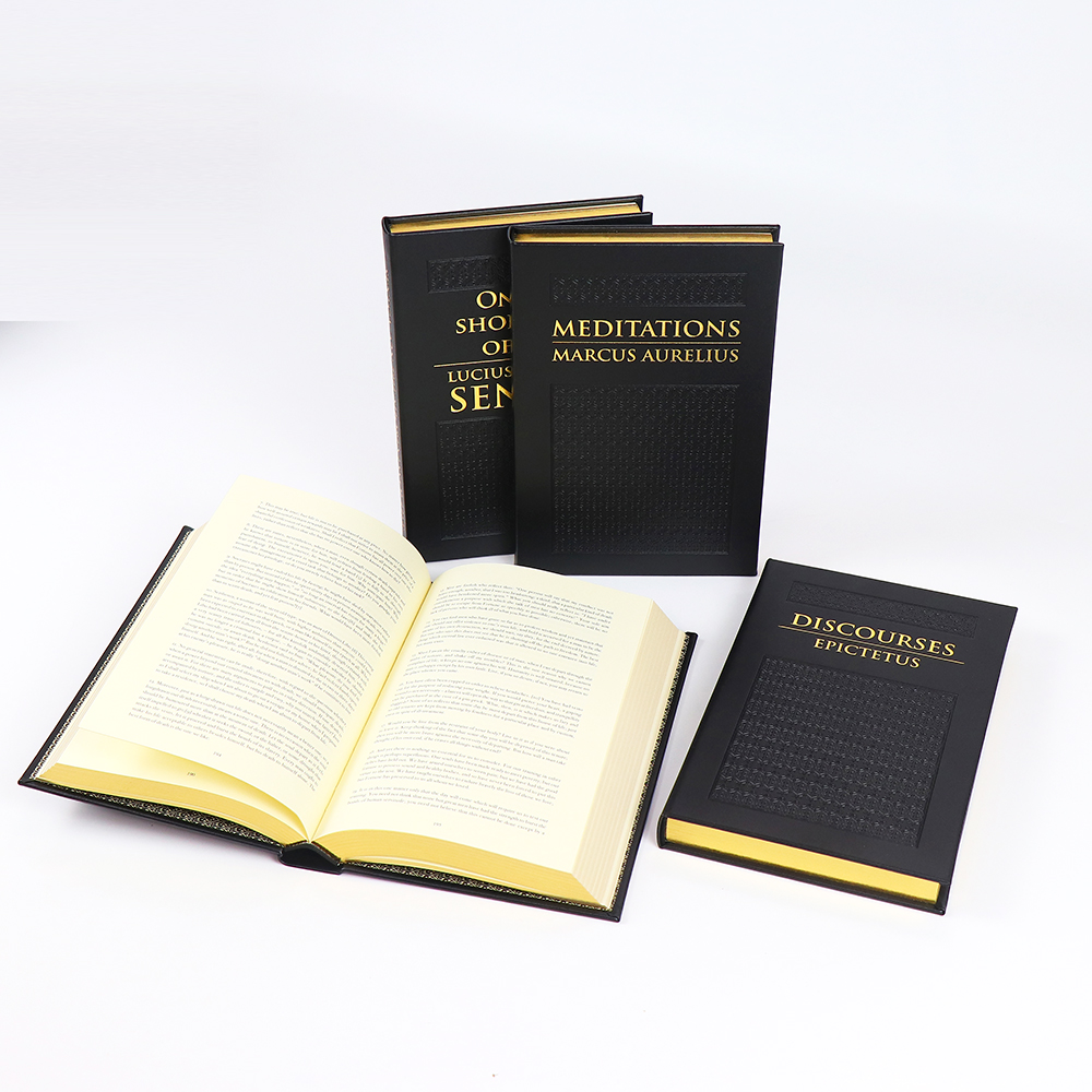 Custom Leather Book Binding Printing with Special Edition Edges - Hemei