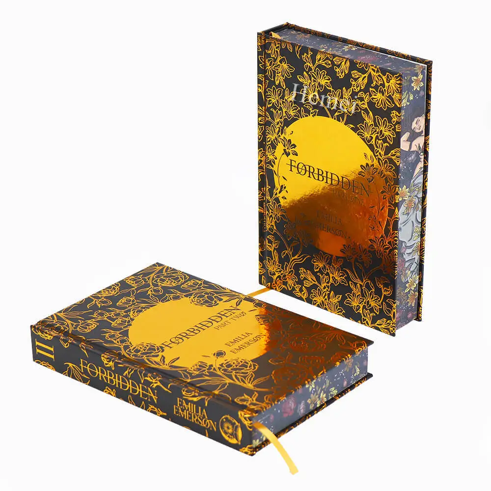 Professional Book Printing Services Custom Sprayed Edges Book Box Novels 1