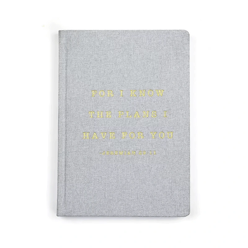 Custom Logo Fabric Linen Journal Agenda A5 Hardcover Notebook Lined Paper Diary 1