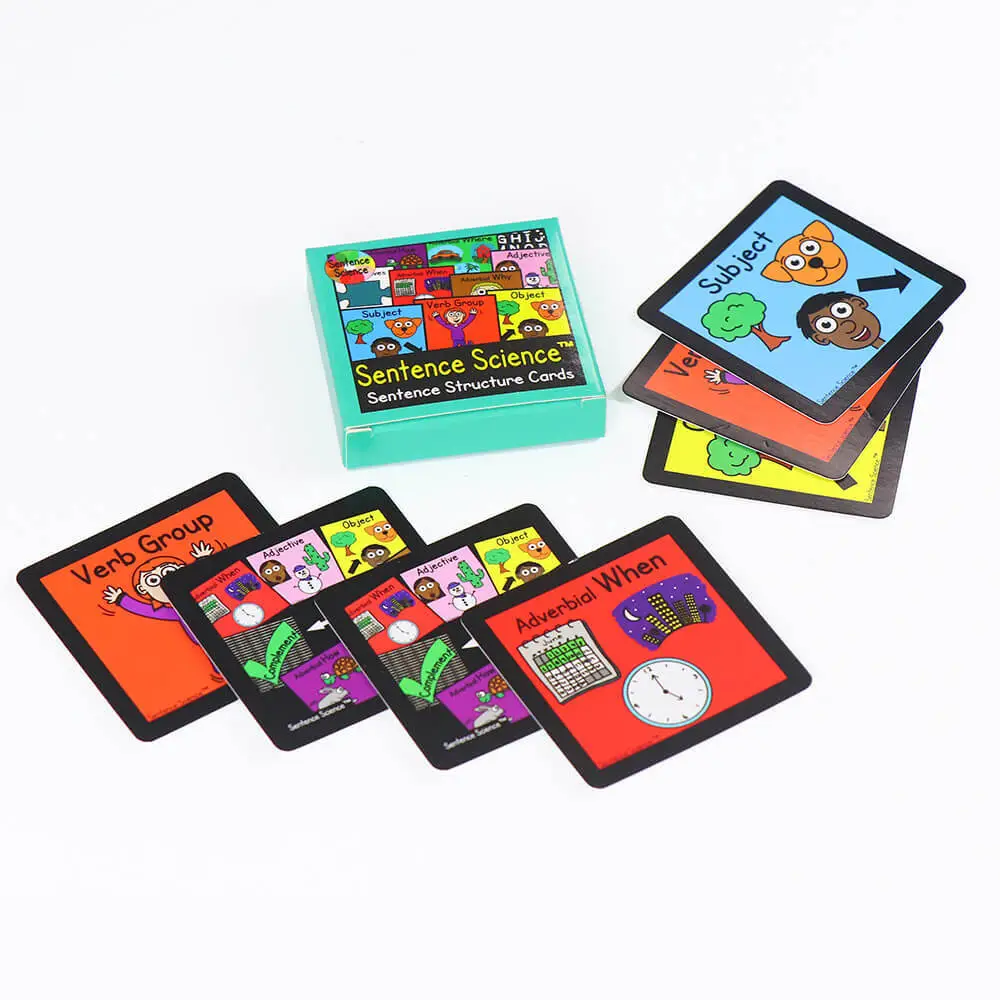 Kids Educational Flash Cards with Pictures & Sentences - Professional Card Game Printing 1