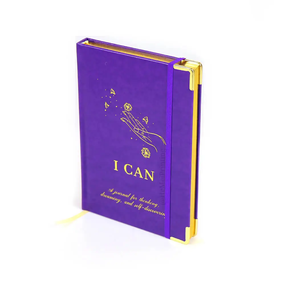 Printing Leather Planner Notebook Factory Customized Quality Golden Edge Journal Print 1
