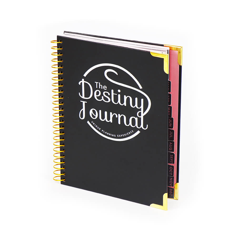 Fabricants de carnets à spirales personnalisés imprimés en Chine : agendas et journaux du destin 1