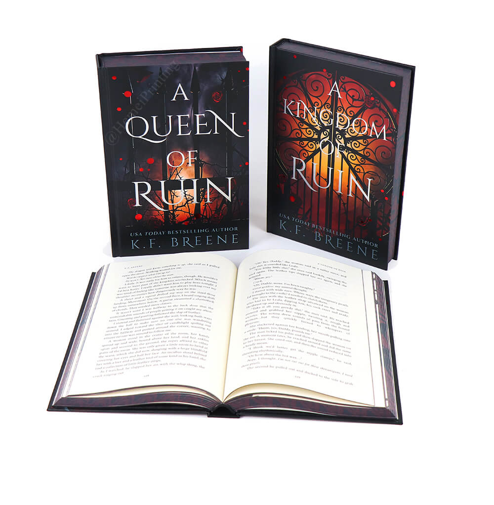 China Books Company offre la stampa personalizzata di romanzi fantasy e romantici di alta qualità con bordi spruzzati, per autori ed editori. 2