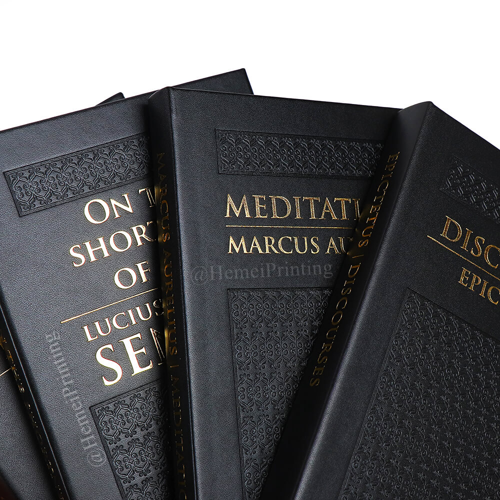 Serviço de impressão de livros personalizados com capa de couro e edição especial na China 4