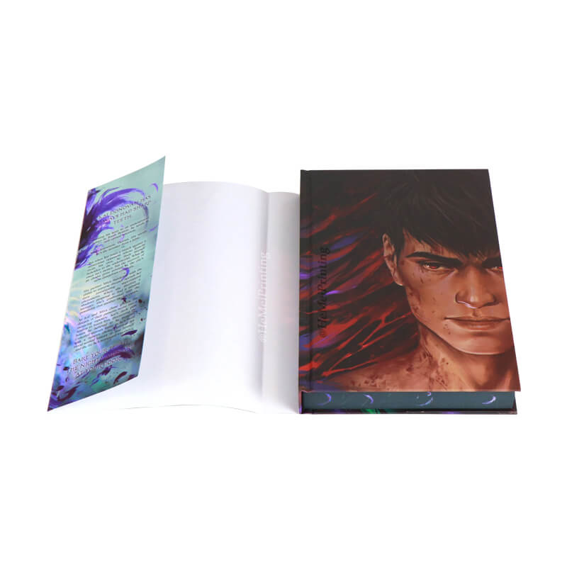 Libros de fantasía de edición especial en tapa dura con impresión de bordes pintados para amantes de los libros y autores. 3