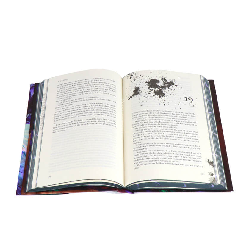 Libros de fantasía de edición especial en tapa dura con impresión de bordes pintados para amantes de los libros y autores. 5