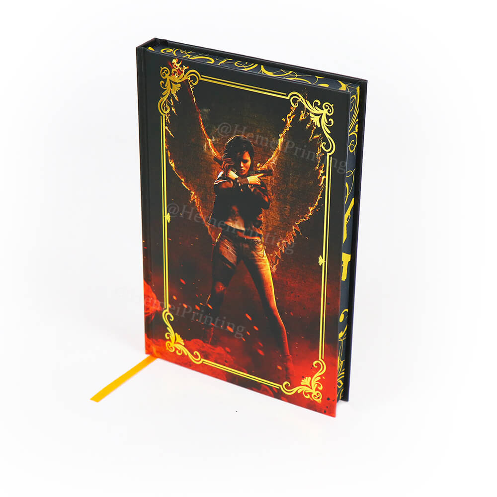 Full Customization Custom Hardcover Sprayed Edges Novel Book Printing ...