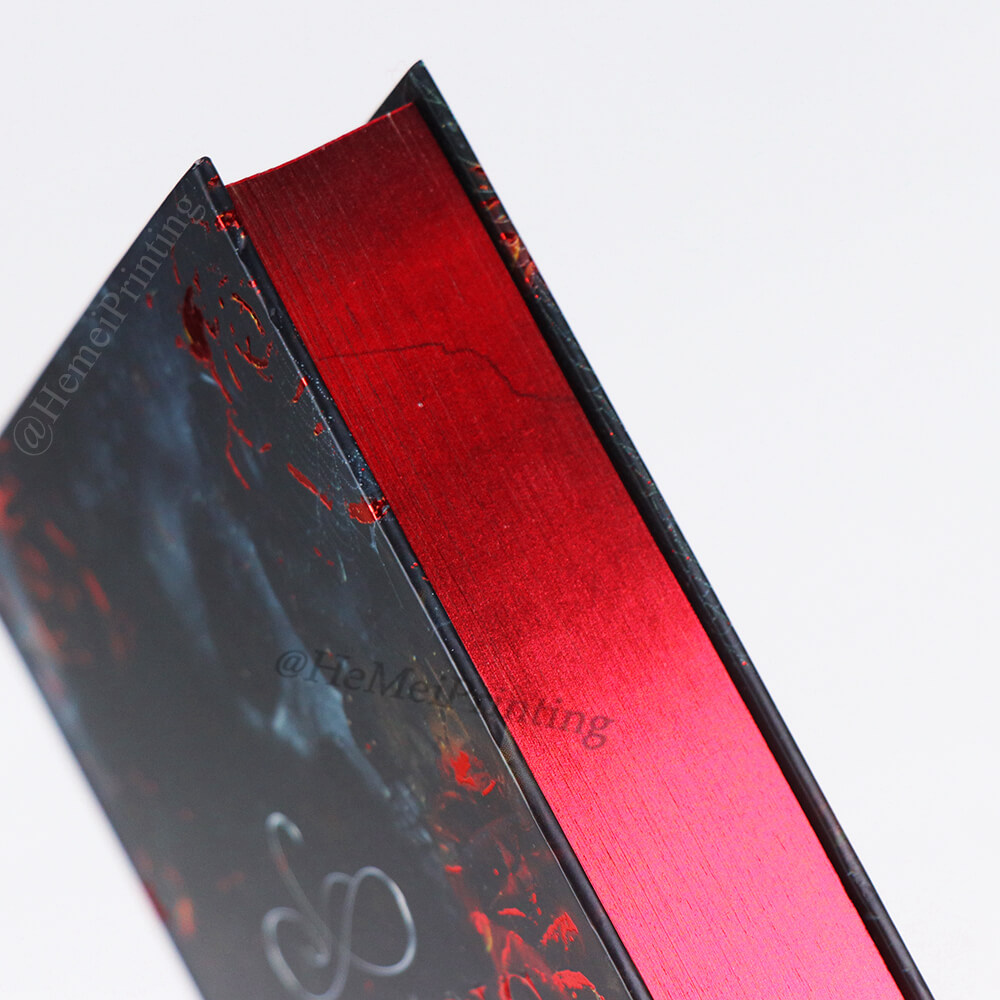 הוצאת ספרים Create Printing מהדורת ספר מיוחדת עם כריכה מוטבעת וקצוות מוזהבים אדומים 4
