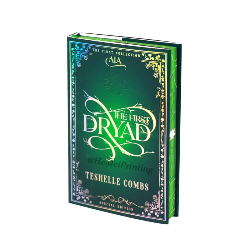 Self Publishing Book Printing Foil Hardcover Black and White Novel Special Edition Book with Dust Jacket 1