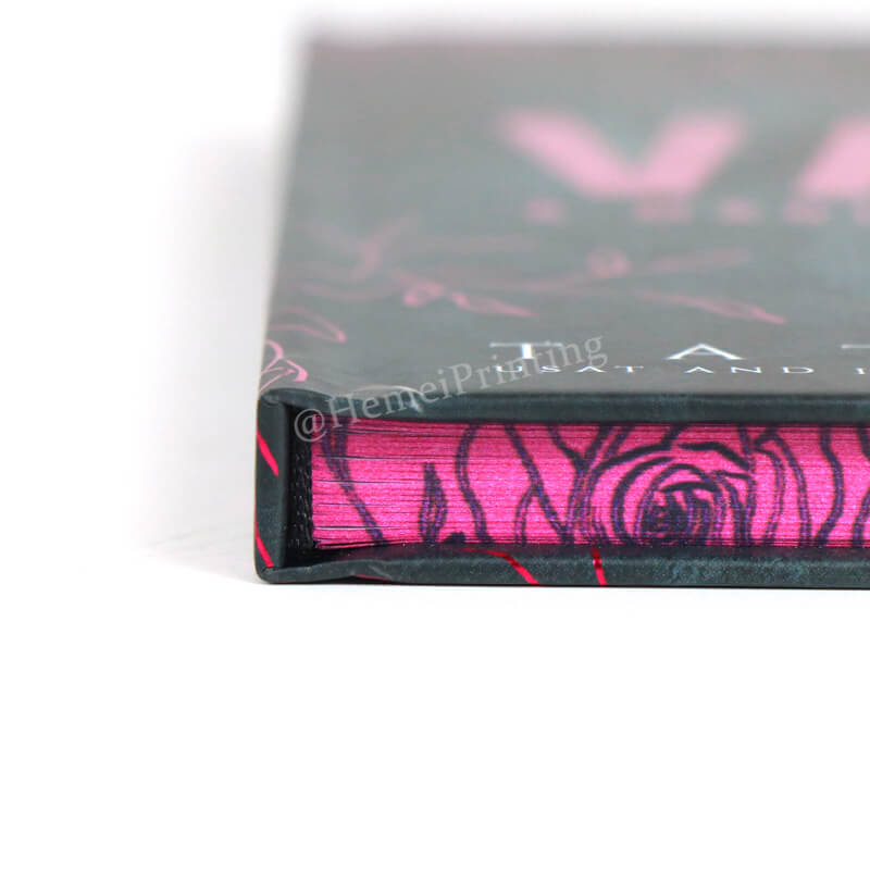 Stampa personalizzata di libri in edizione speciale con bordi rosa spruzzati - Autopubblicazione 4