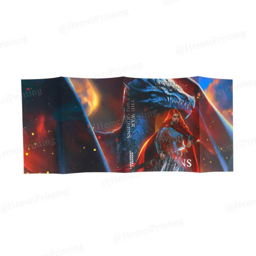 Custom Printed Book Dust Jacket Printing with Foil Stamping 1
