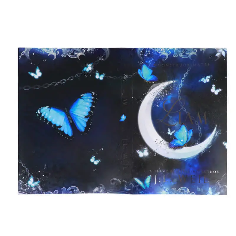 Custom Printed Book Cover Dust Jacket Printing with Foil Stamping 1