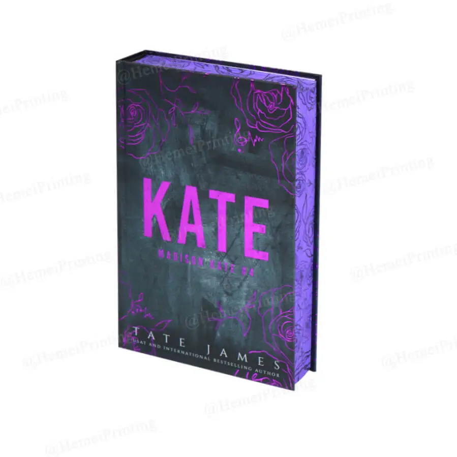 Print Hardcover Special Editions Book with Purple Sprayed Edges and Pink Foiling 1