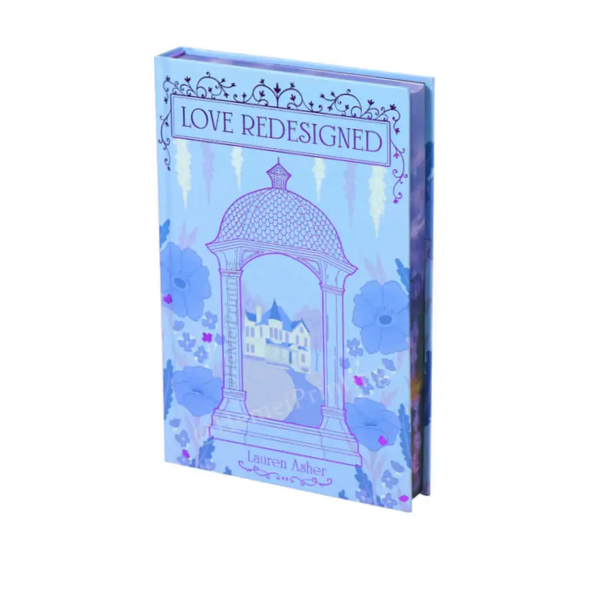 Custom Hardcover Special Editions Book with Blue Patterned Edge Book Printing 1
