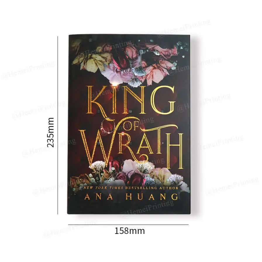 Custom Printing Book Hardcover Books with Stenciled Edges and Foiled Cover 1