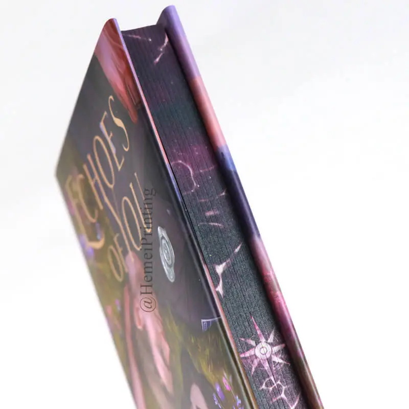 Customized Self-publishing Hardback Sprayed Edges Novel Book Printing with Dust Jacket 1