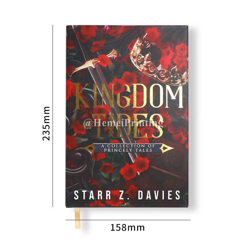 Custom Case Bound Books with Foil Stamping On the Cover and Patterned ...