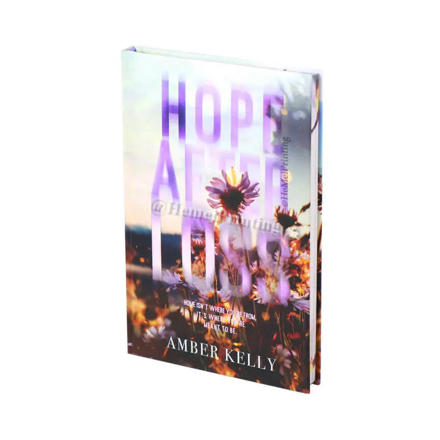 Custom Printing Hardback Novel Book with Matte Cover and Sprayed Edges 1