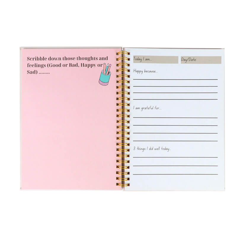 Diseña tu propia agenda Cuadernos espirales personalizados Impresión de diarios Manifest 3