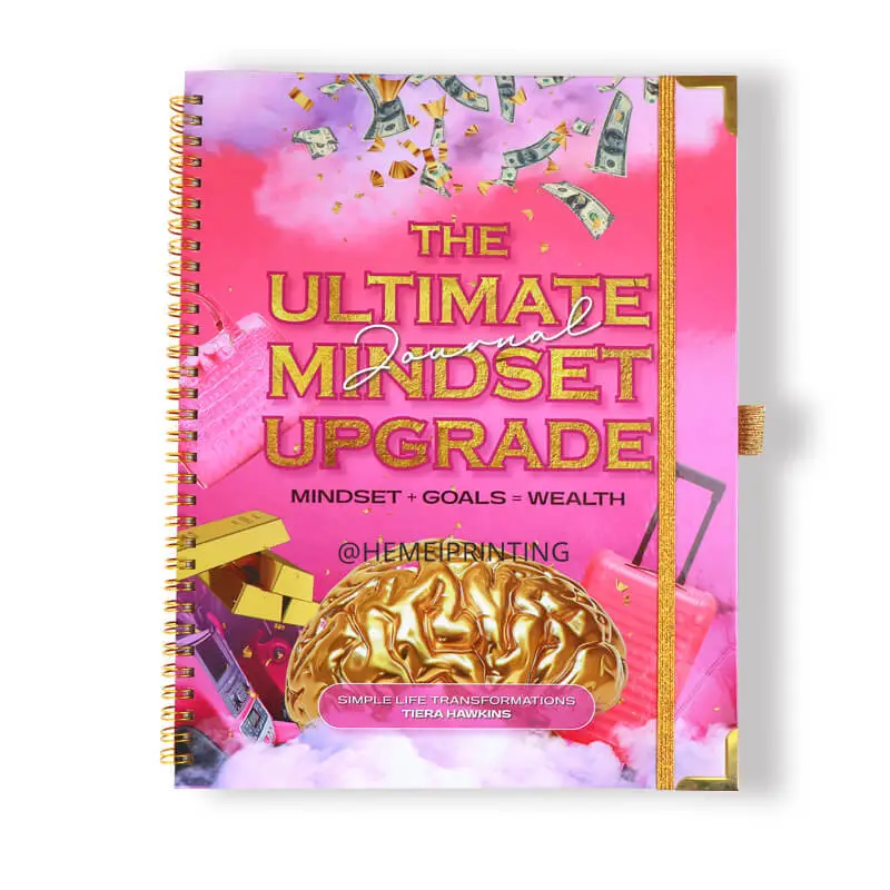 Personalized Wire Notebook Custom Mindset Goals Planner Printing 1