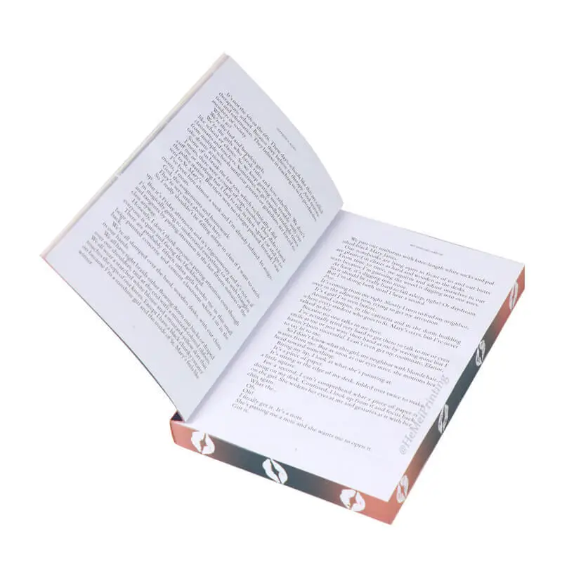 China Book Printing Services Print Perfect Binding Novel with Sprayed Edges 1