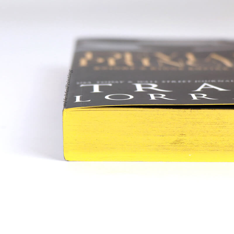 Servicio de impresión de libros de tapa blanda en China. Libro de ficción en rústica con bordes pintados. 5