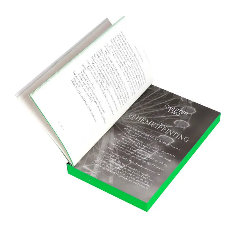 Professional Printing Sprayed Edges Paperback Novel Book Publishing Softcover Book 1