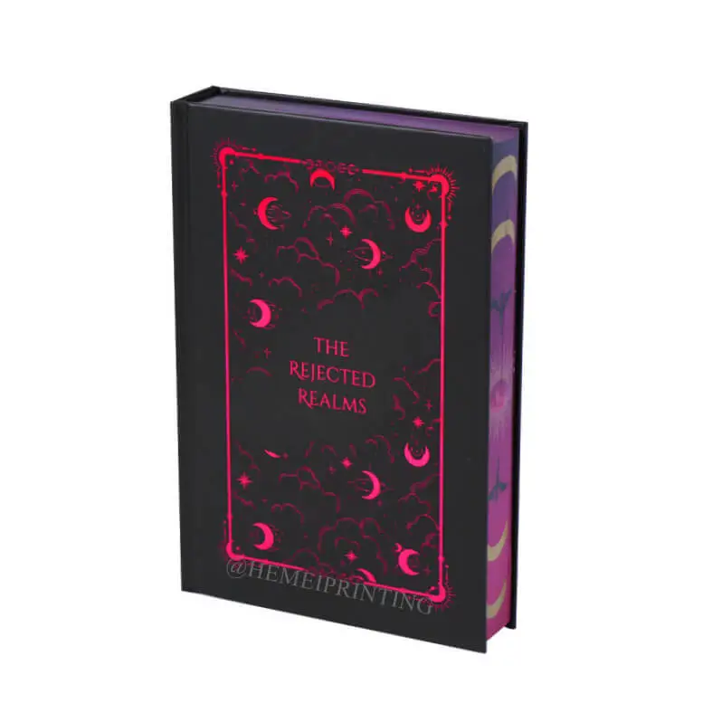 Custom Case Bound Foil Book Sprayed Edges Book Printing Company China 1