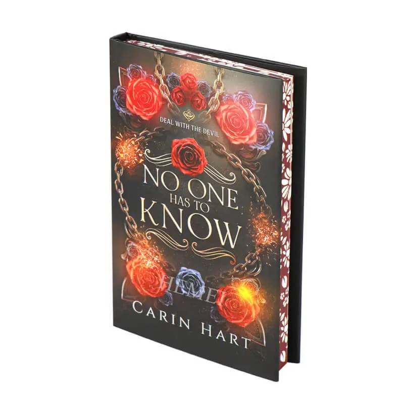 Custom Print Case Bound Novel Book with Sprayed Edges and Dust Jackets China 1