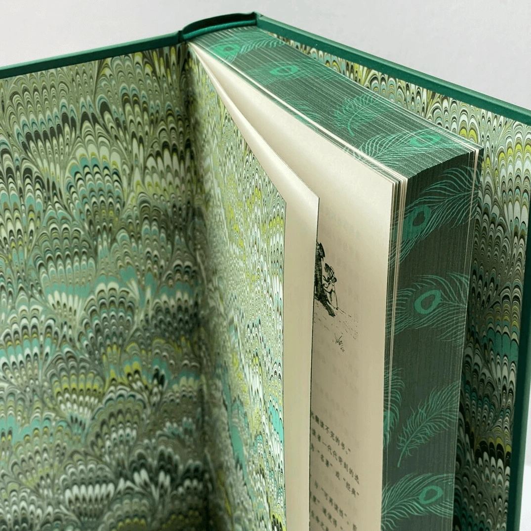 Luxury  Custom Hardcover Sprayed Edges Book Printing Special Edition Novel Book Printing 1