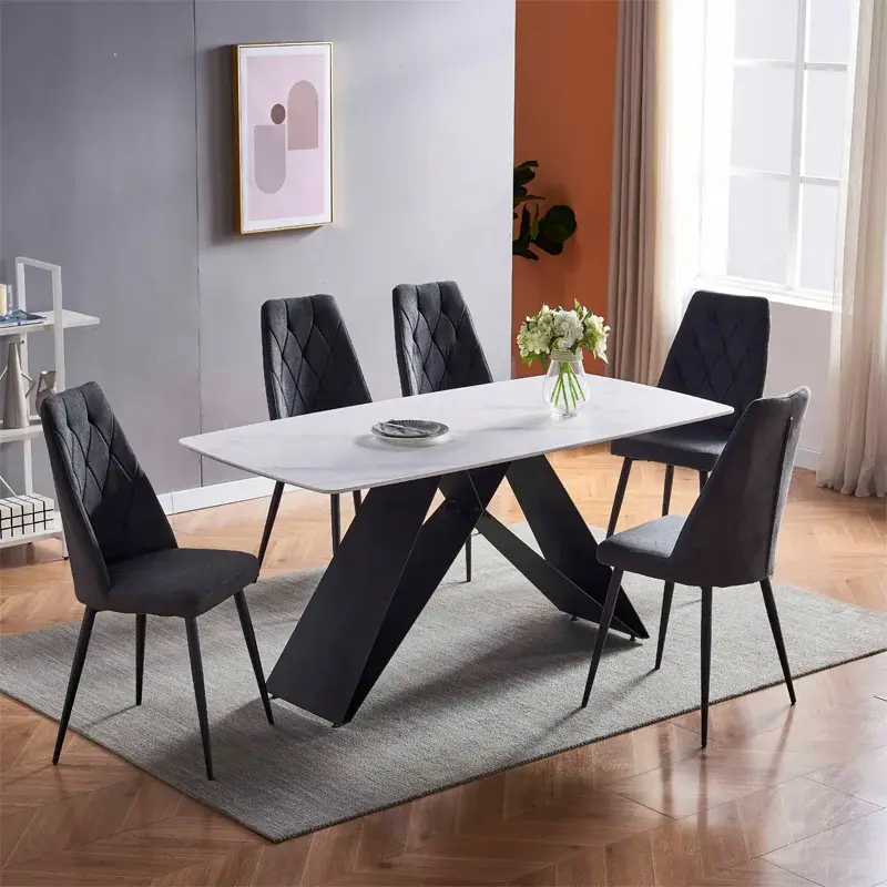 Custom Leather Dining Chairs Directly Sale for IndoorModern 5