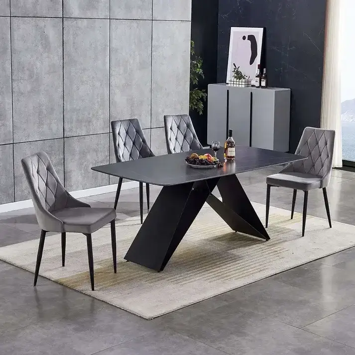 Custom Leather Dining Chairs Directly Sale for IndoorModern 4