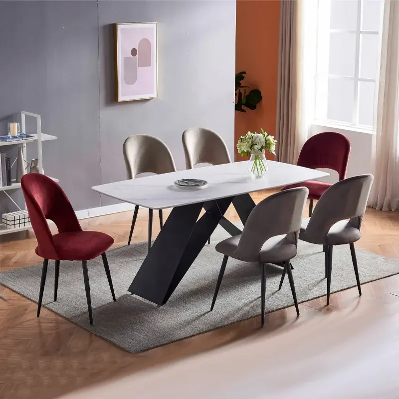 Custom Leather Dining Chairs Directly Sale for IndoorModern 3