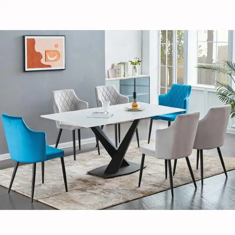 Custom Leather Dining Chairs Directly Sale for IndoorModern 7