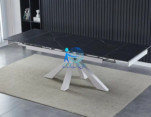 Stylish And Sturdy: The Ultimate Metal Base Dining Table 1