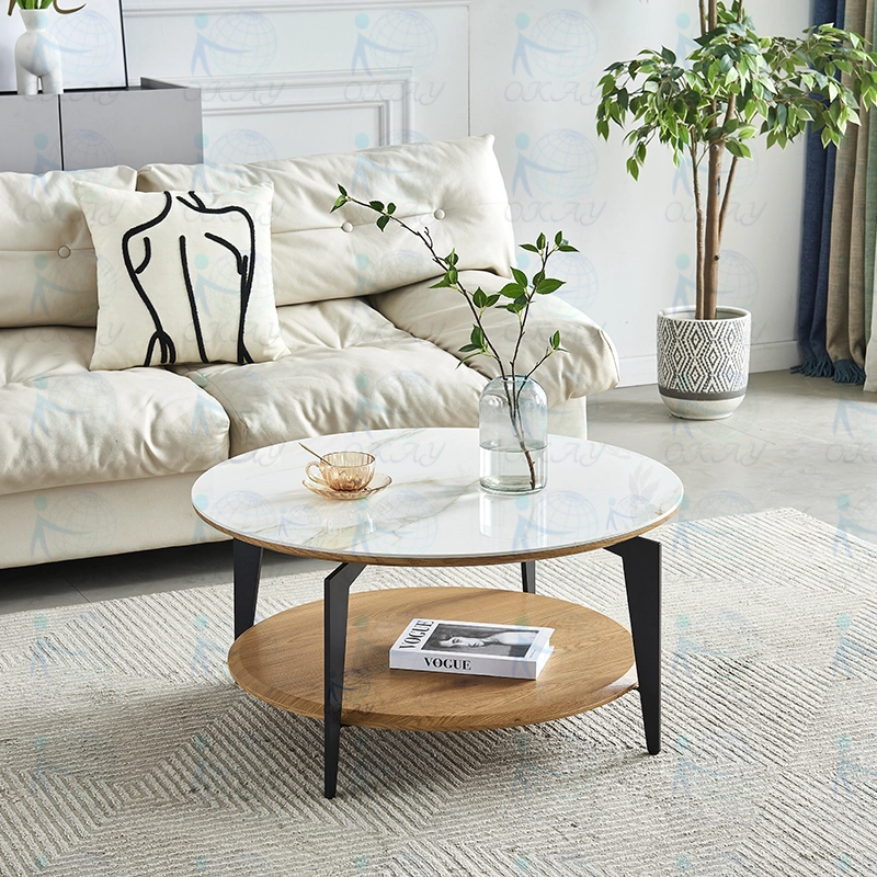 Unique modern design with a double layered storage coffee table 1