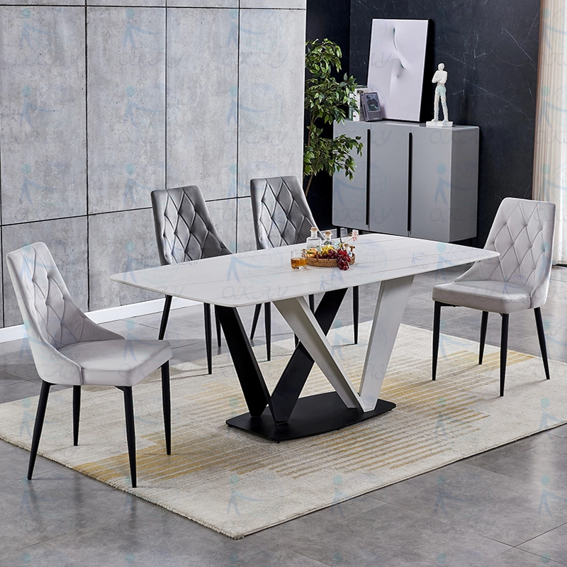 Unique design, modern light luxury dining table 1