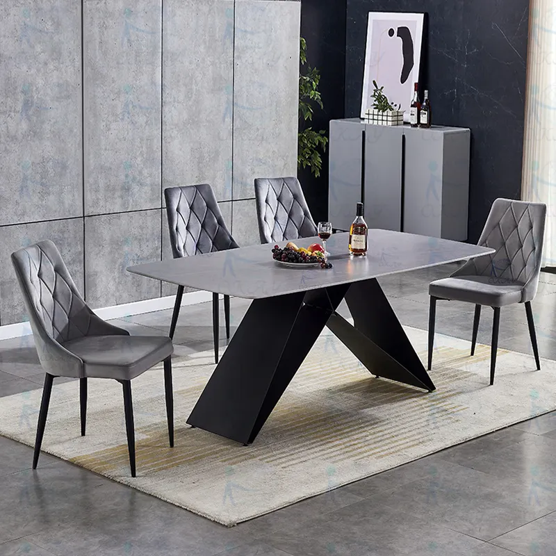 For Indoor Round Dining Table Metal by Okay Furniture 2
