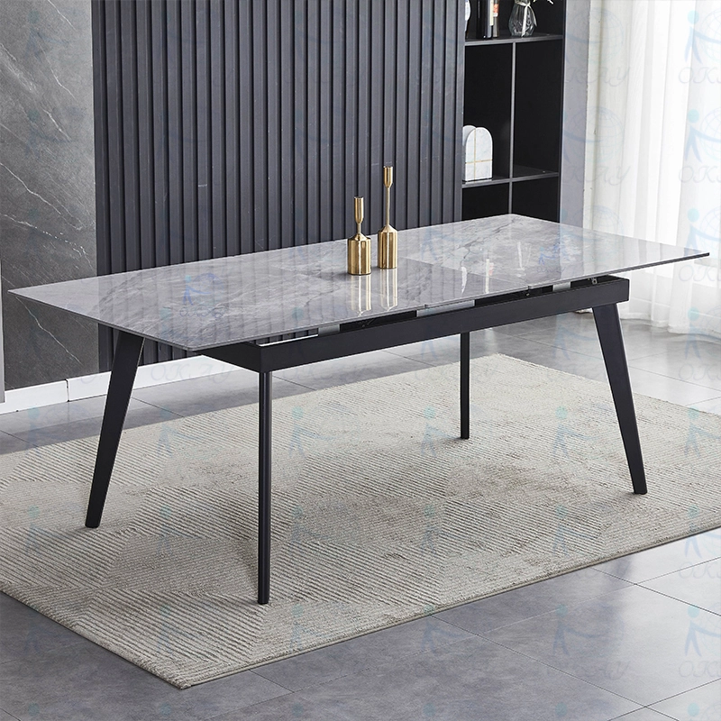Table à manger rock rectangulaire évolutive au style minimaliste 1