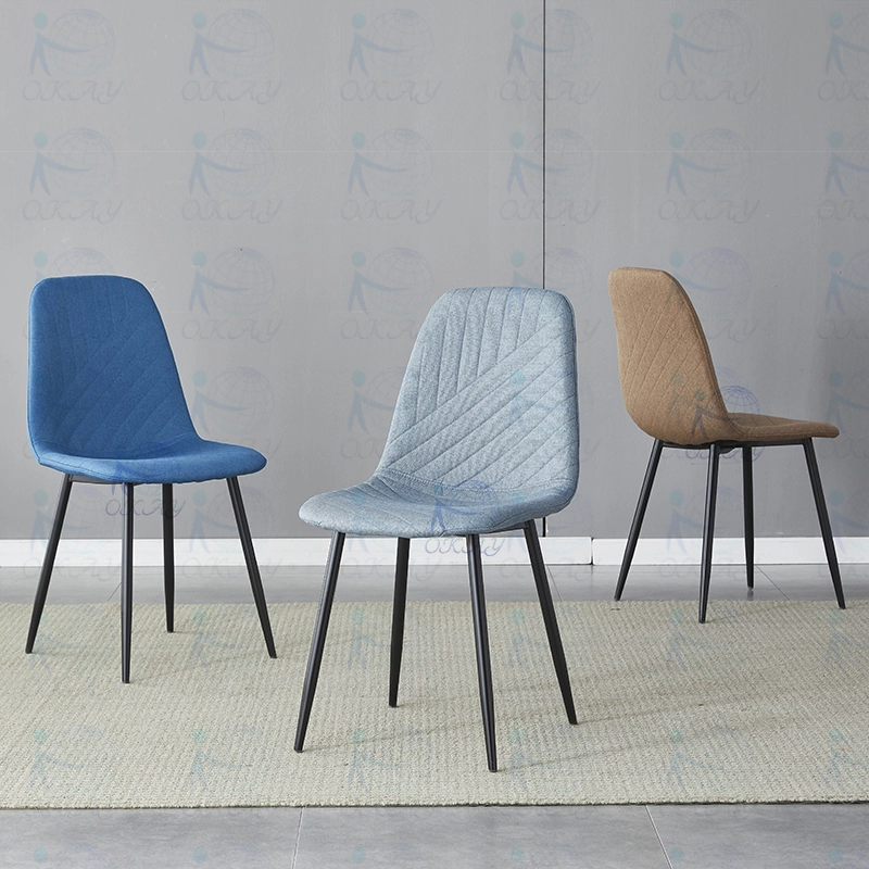 Chaise de salle à manger en tissu de style artistique 1