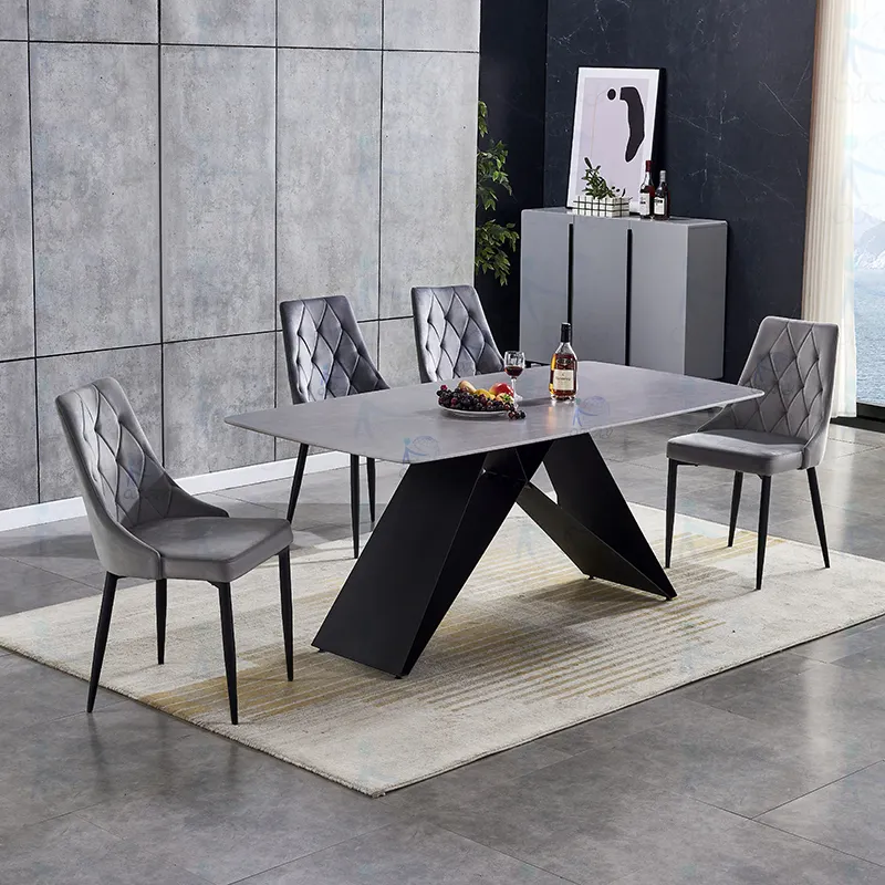 Custom Green Velvet Dining Chairs for Office 3